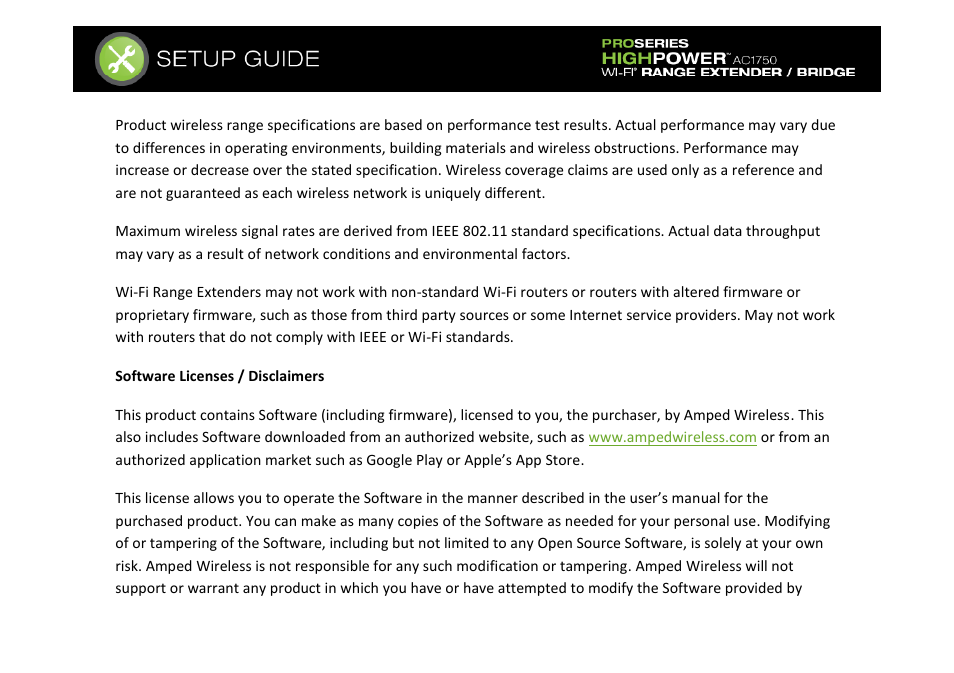 Amped Wireless REB175P - ProSeries High Power AC1750 Wi-Fi Range Extender / Bridge User Manual | Page 57 / 64