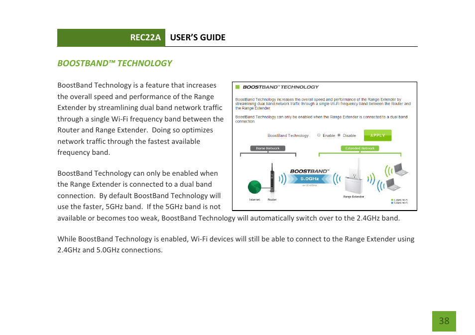 Boostband™ technology | Amped Wireless REC22A - High Power AC1200 Plug-In Wi-Fi Range Extender User Manual | Page 39 / 86