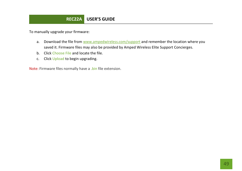 Amped Wireless REC22A - High Power AC1200 Plug-In Wi-Fi Range Extender User Manual | Page 50 / 86
