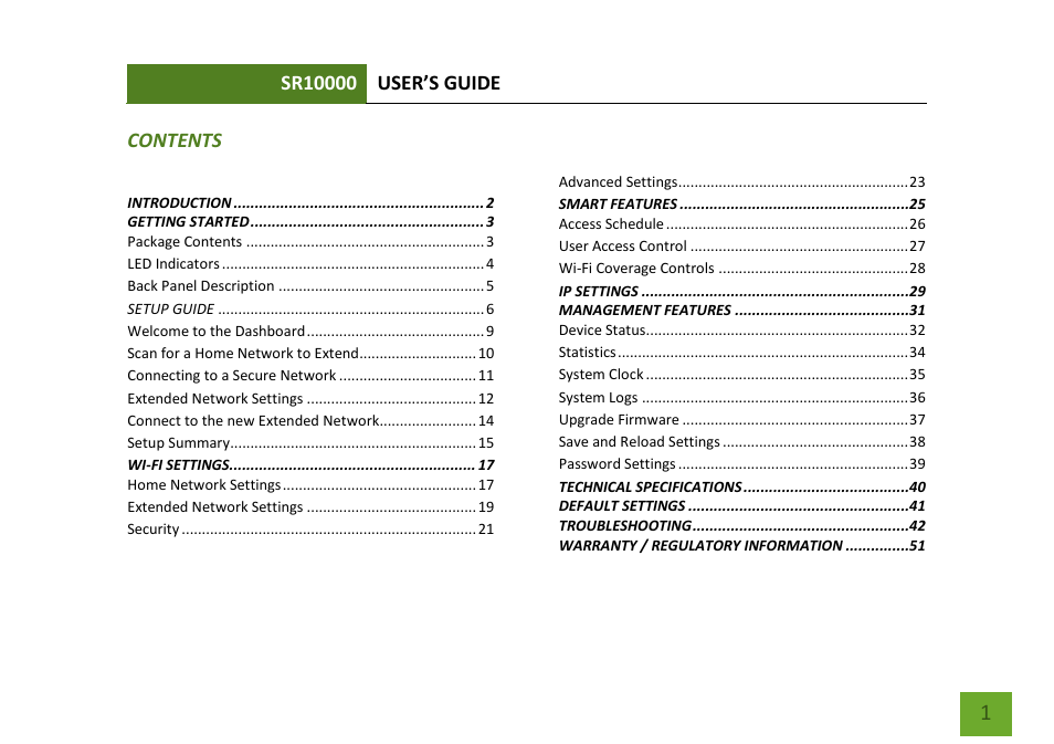 Amped Wireless SR10000 - High Power Wireless-N 600mW Range Extender User Manual | Page 2 / 59