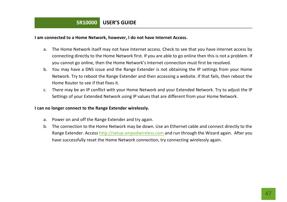Amped Wireless SR10000 - High Power Wireless-N 600mW Range Extender User Manual | Page 48 / 59