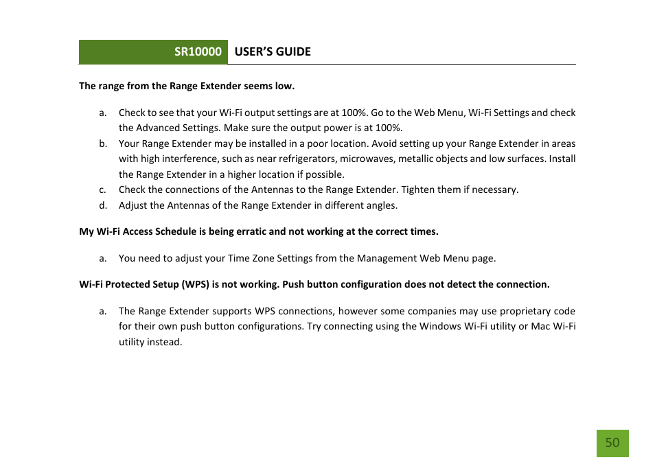 Amped Wireless SR10000 - High Power Wireless-N 600mW Range Extender User Manual | Page 51 / 59