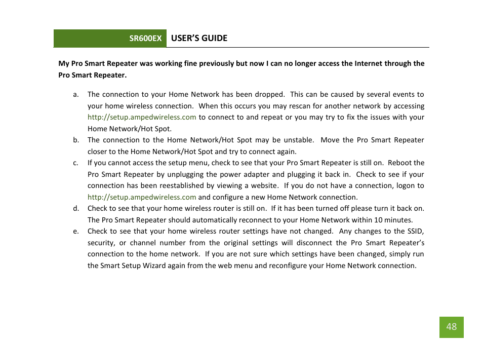 Amped Wireless SR600EX - High Power Wireless-N 600mW Pro Range Extender User Manual | Page 49 / 59