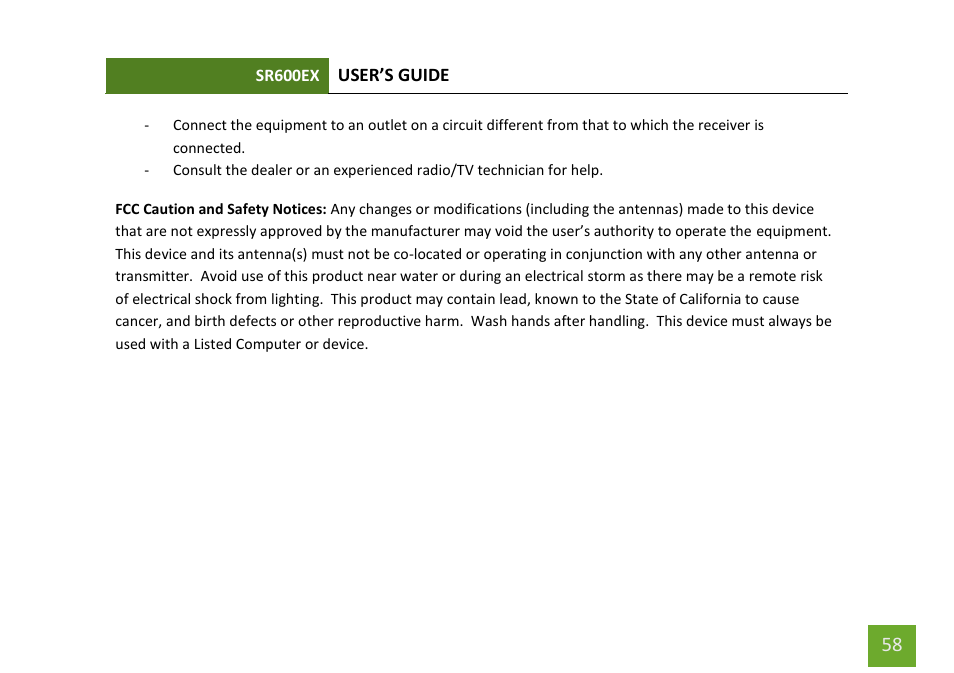 Amped Wireless SR600EX - High Power Wireless-N 600mW Pro Range Extender User Manual | Page 59 / 59