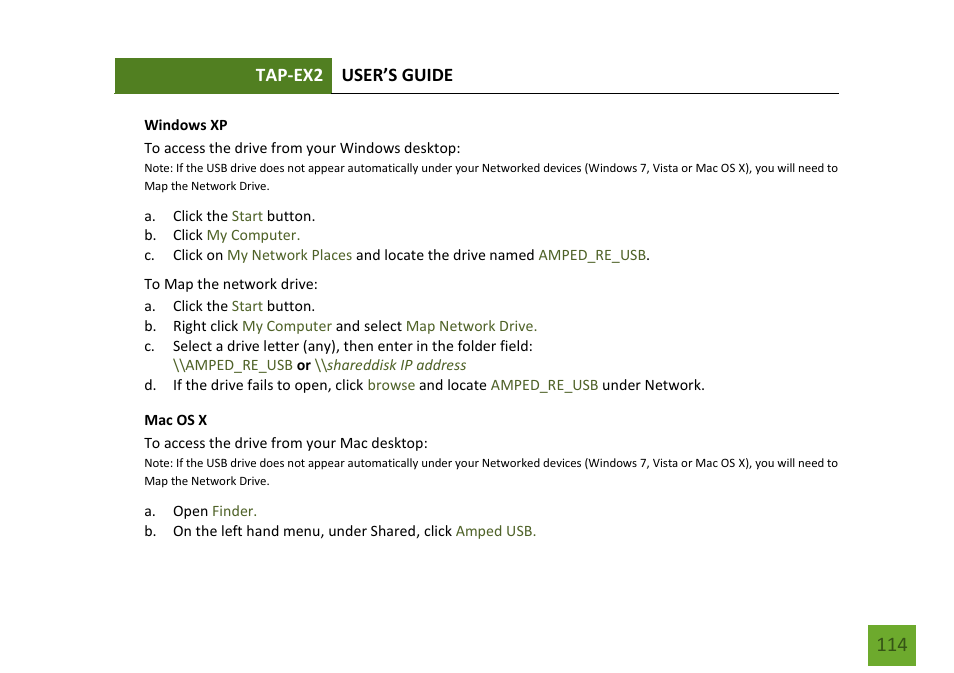 Amped Wireless TAP-EX2 - High Power Touch Screen AC750 Wi-Fi Range Extender User Manual | Page 115 / 134