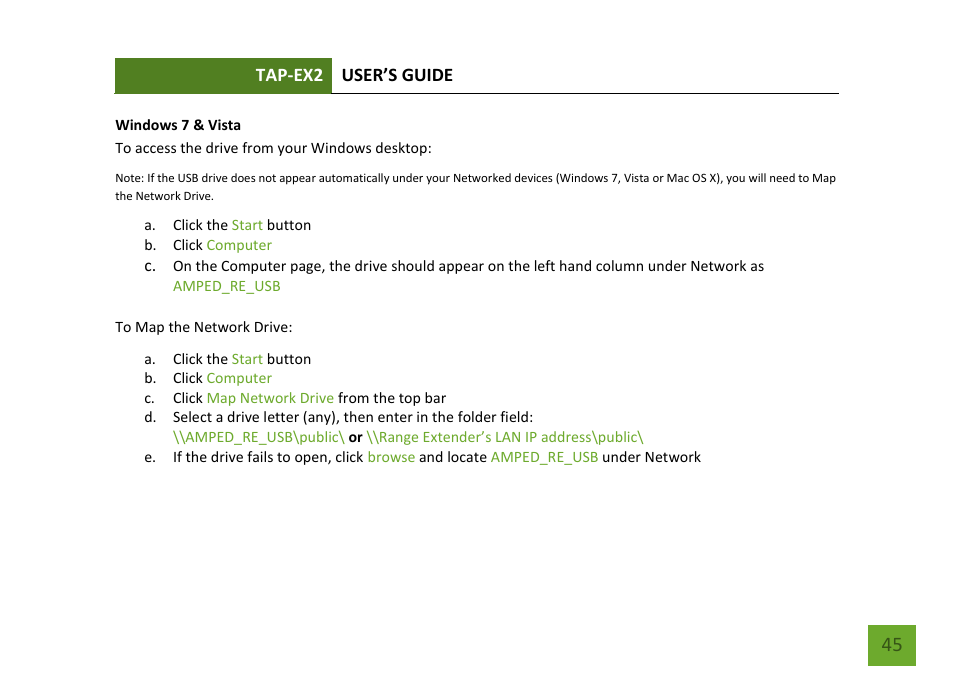 Amped Wireless TAP-EX2 - High Power Touch Screen AC750 Wi-Fi Range Extender User Manual | Page 46 / 134