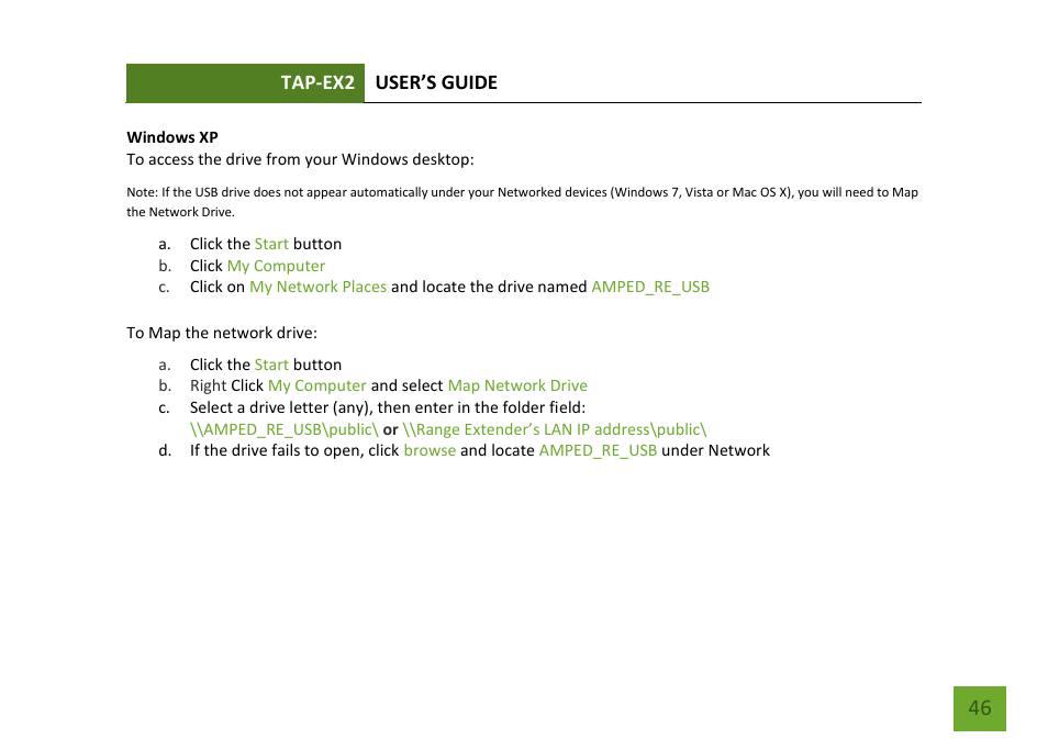 Amped Wireless TAP-EX2 - High Power Touch Screen AC750 Wi-Fi Range Extender User Manual | Page 47 / 134