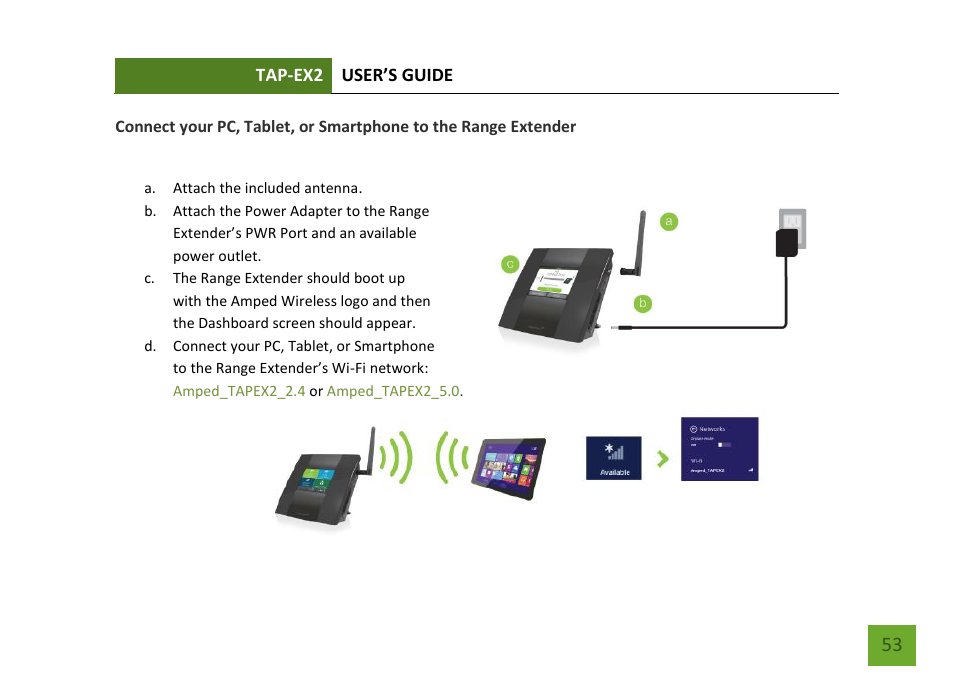 Amped Wireless TAP-EX2 - High Power Touch Screen AC750 Wi-Fi Range Extender User Manual | Page 54 / 134