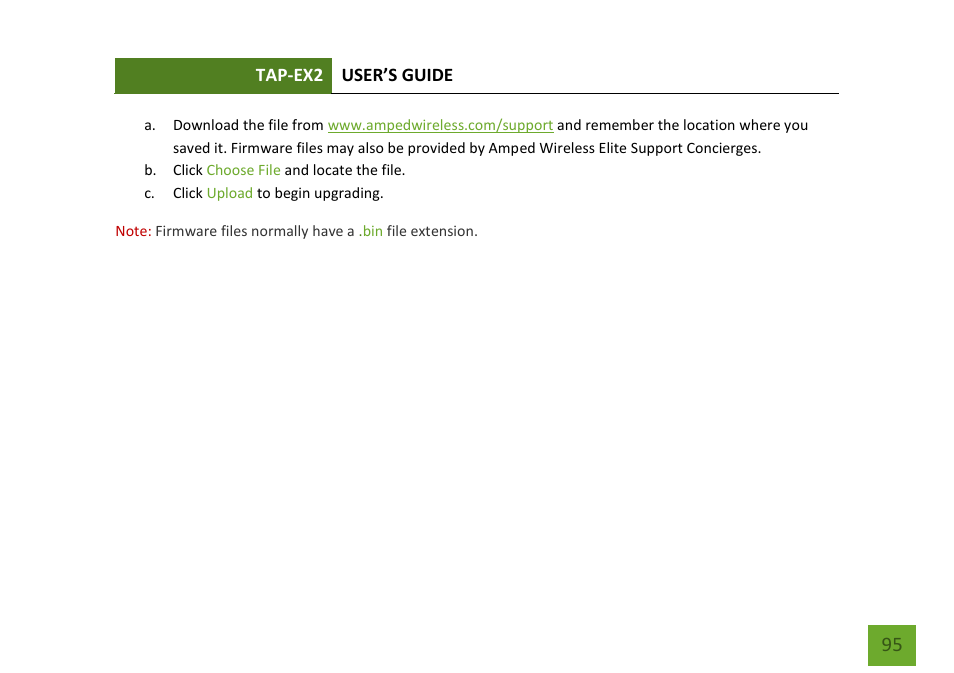 Amped Wireless TAP-EX2 - High Power Touch Screen AC750 Wi-Fi Range Extender User Manual | Page 96 / 134