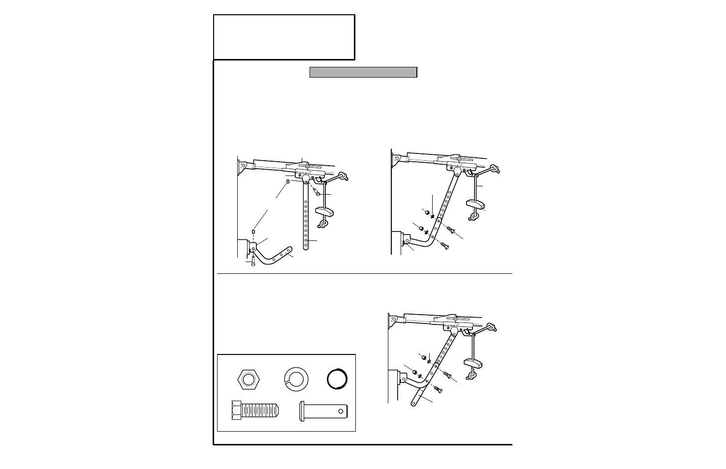 12) connect door arm to trolley, Sectional doors only, Installation step 12 | Connect door arm to trolley, Hole alignment alternative | Chamberlain 1280 - 1/2 HP User Manual | Page 22 / 36