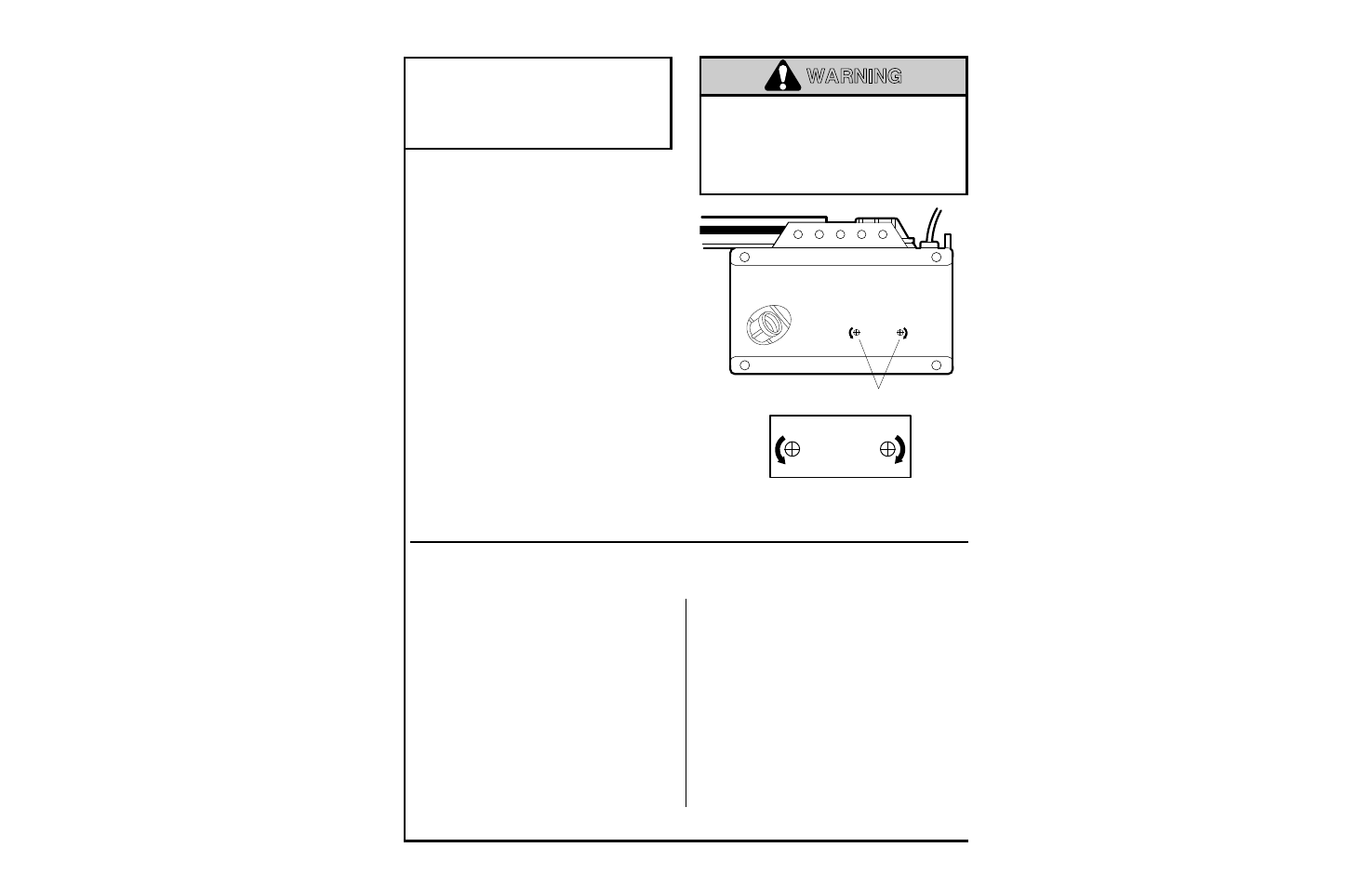 Adjustment section, 1) adjust the up and down limits, Warning | Adjustment step 1, Adjust the up and down limits, How and when to adjust the limits | Chamberlain 1280 - 1/2 HP User Manual | Page 24 / 36