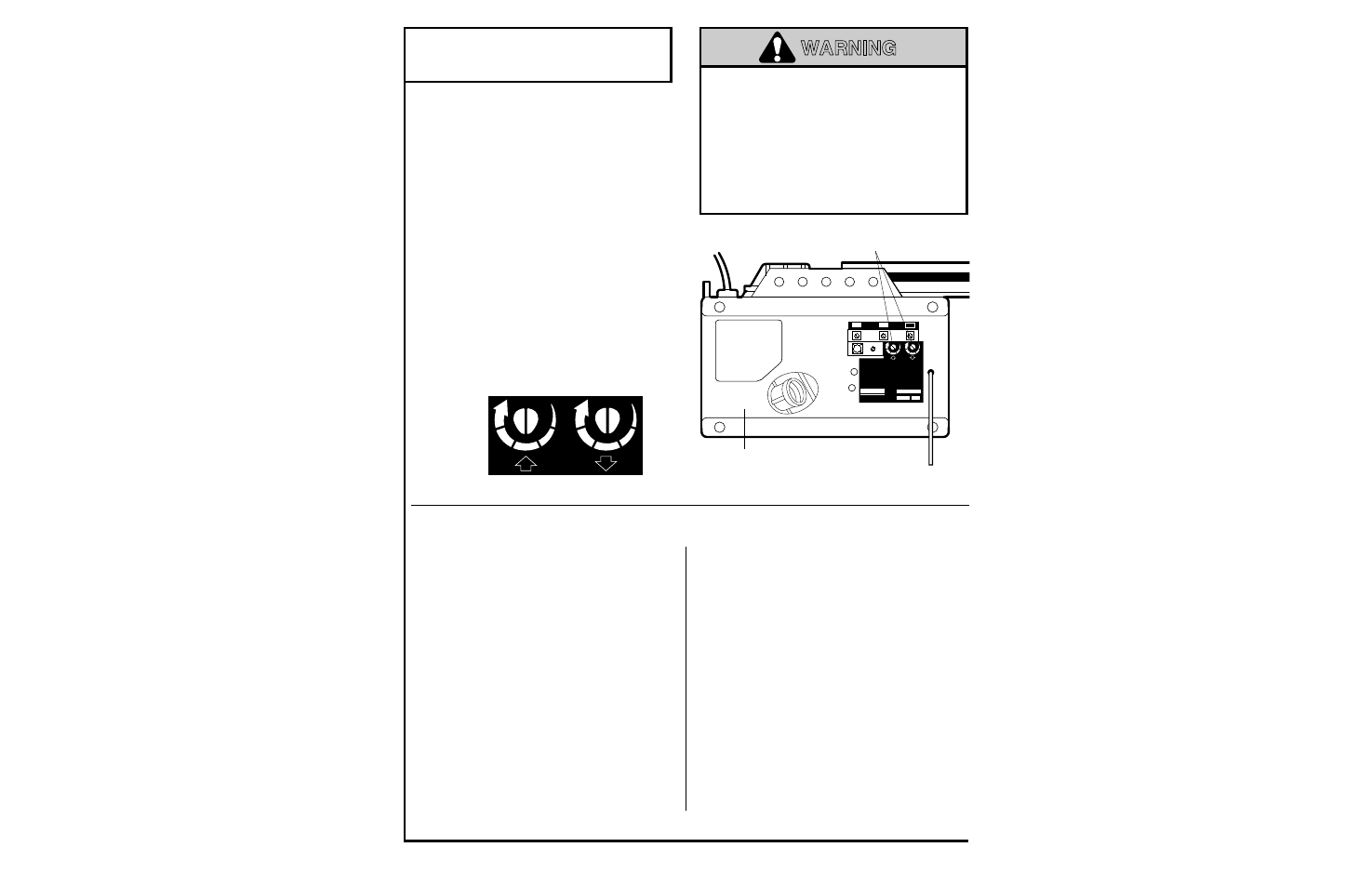 2) adjust the force, Warning, Adjustment step 2 | Adjust the force, How and when to adjust the forces | Chamberlain 1280 - 1/2 HP User Manual | Page 25 / 36