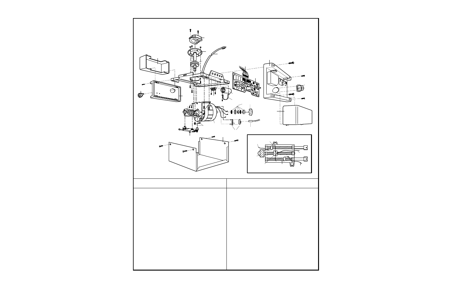 Opener assembly parts, Repair parts | Chamberlain 1280 - 1/2 HP User Manual | Page 33 / 36