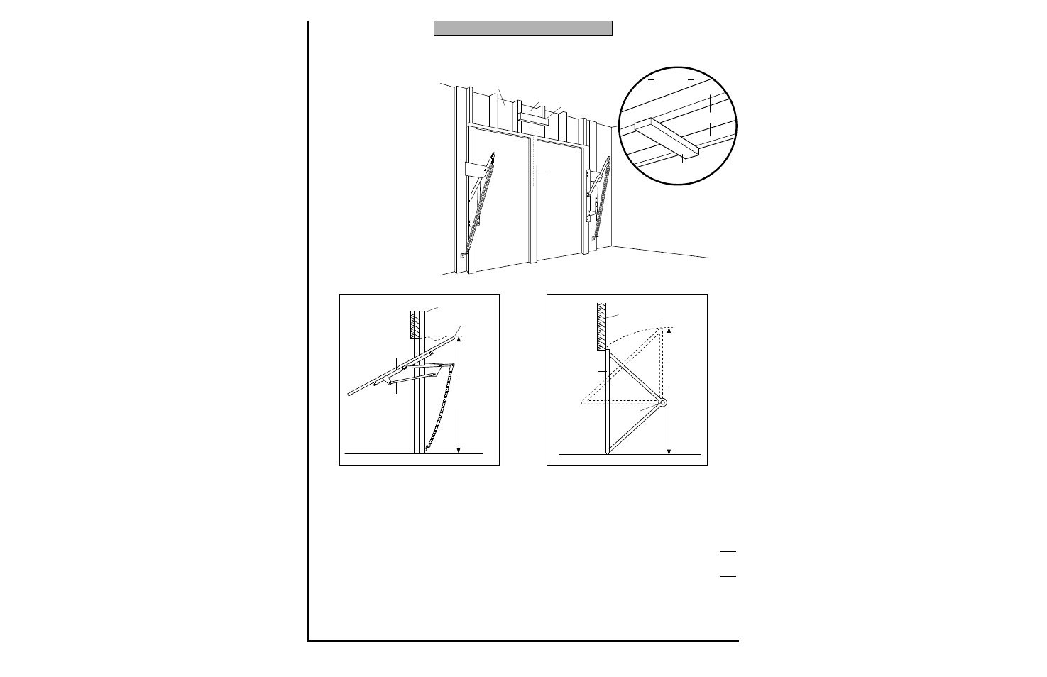 One-piece door without track, Proceed to step 2, page 10 | Chamberlain 1280 - 1/2 HP User Manual | Page 9 / 36