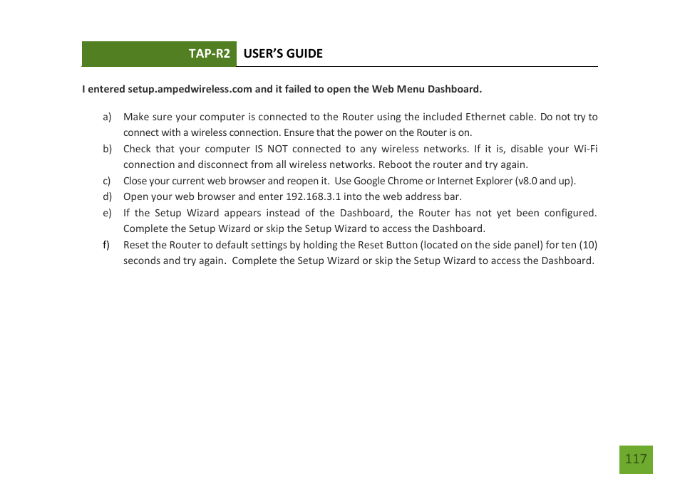 Amped Wireless TAP-R2 - High Power Touch Screen AC750 Wi-Fi Router User Manual | Page 118 / 149