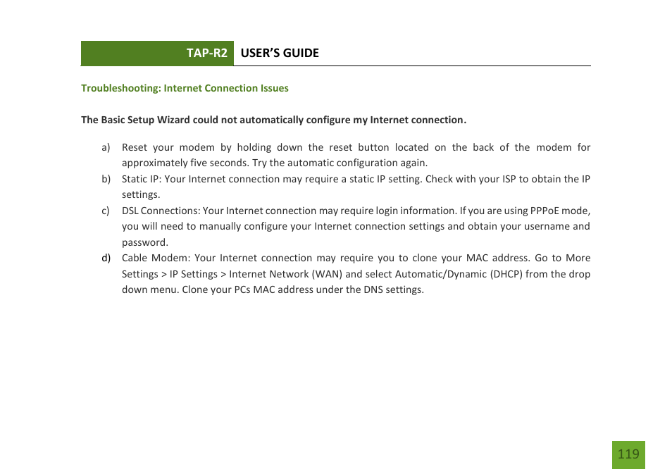 Amped Wireless TAP-R2 - High Power Touch Screen AC750 Wi-Fi Router User Manual | Page 120 / 149