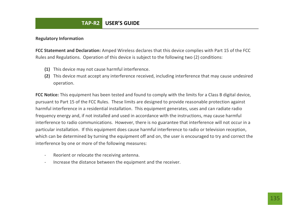 Amped Wireless TAP-R2 - High Power Touch Screen AC750 Wi-Fi Router User Manual | Page 136 / 149