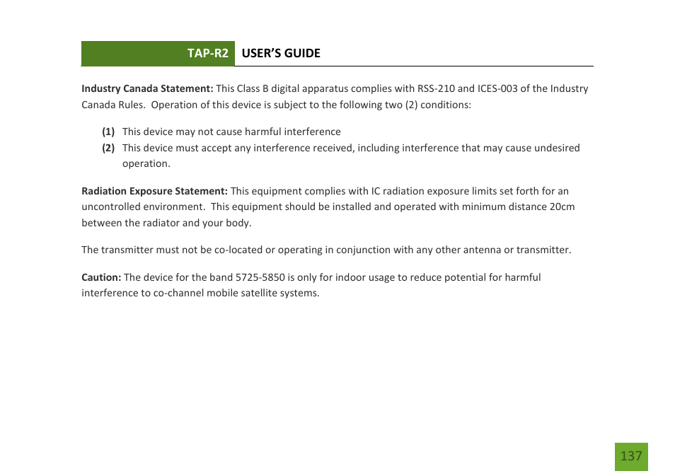 Amped Wireless TAP-R2 - High Power Touch Screen AC750 Wi-Fi Router User Manual | Page 138 / 149