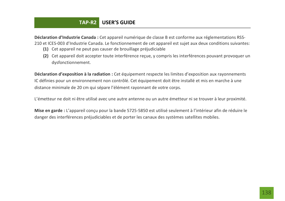 Amped Wireless TAP-R2 - High Power Touch Screen AC750 Wi-Fi Router User Manual | Page 139 / 149