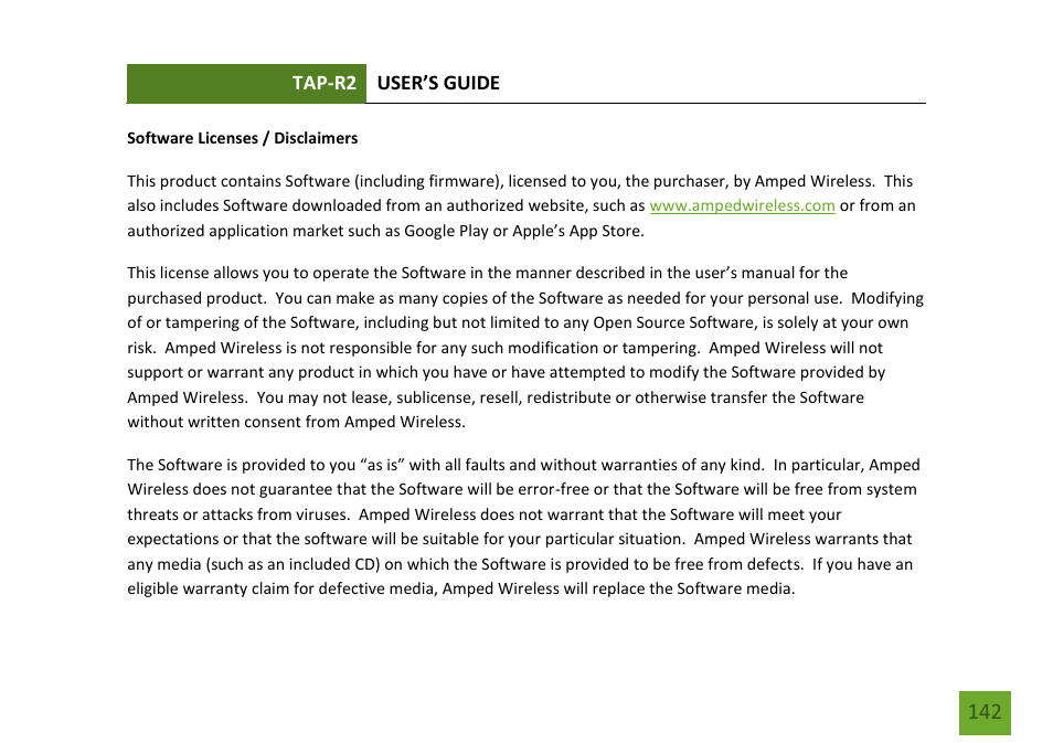 Amped Wireless TAP-R2 - High Power Touch Screen AC750 Wi-Fi Router User Manual | Page 143 / 149