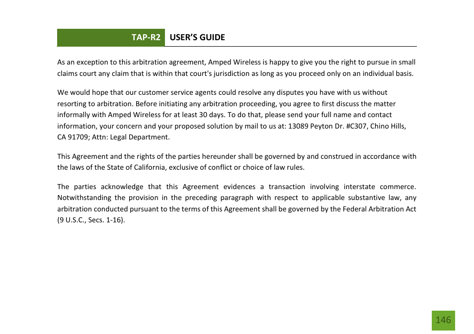 Amped Wireless TAP-R2 - High Power Touch Screen AC750 Wi-Fi Router User Manual | Page 147 / 149