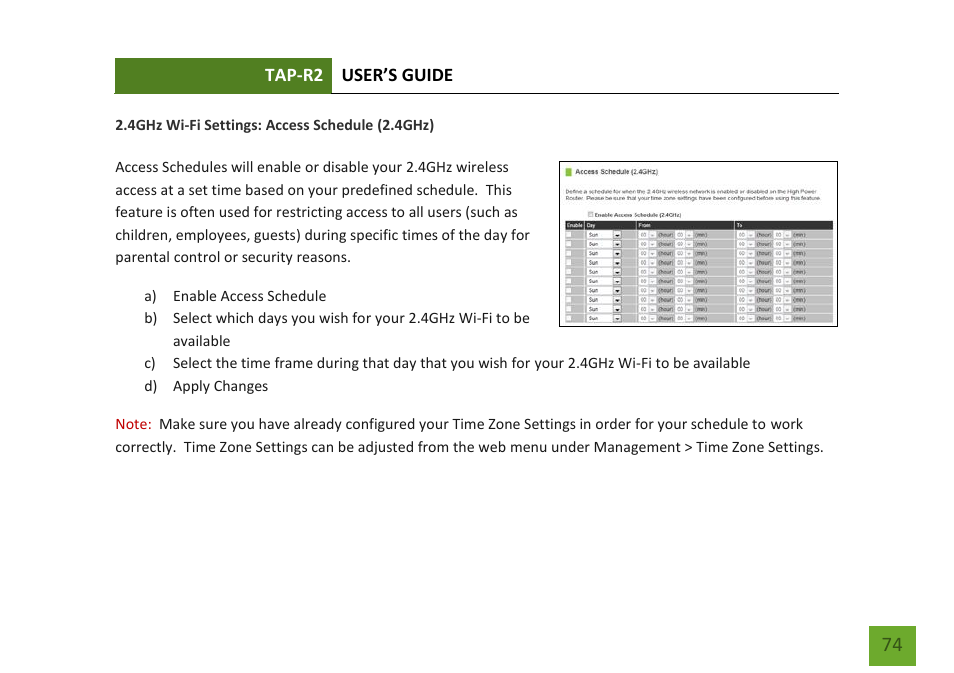 Amped Wireless TAP-R2 - High Power Touch Screen AC750 Wi-Fi Router User Manual | Page 75 / 149
