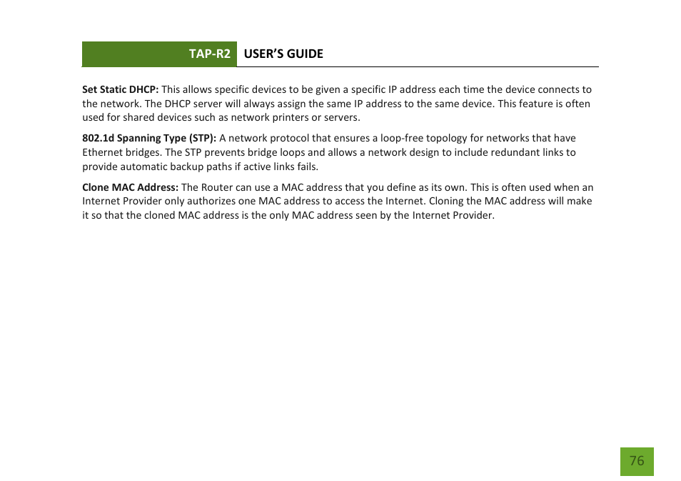 Amped Wireless TAP-R2 - High Power Touch Screen AC750 Wi-Fi Router User Manual | Page 77 / 149
