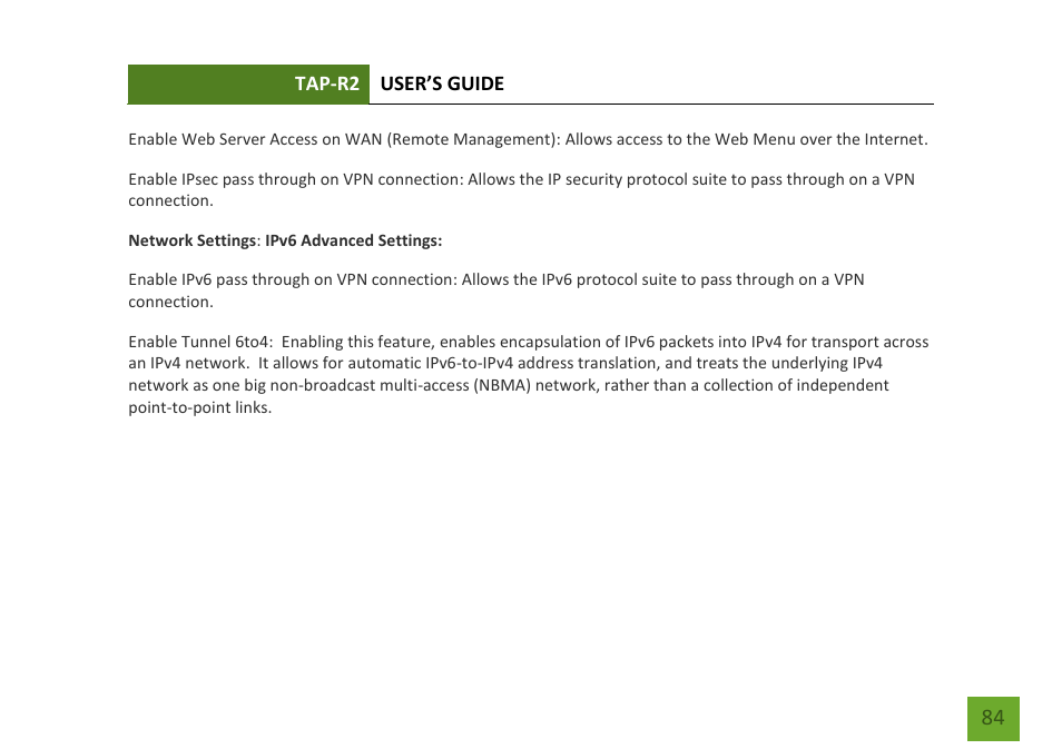 Amped Wireless TAP-R2 - High Power Touch Screen AC750 Wi-Fi Router User Manual | Page 85 / 149