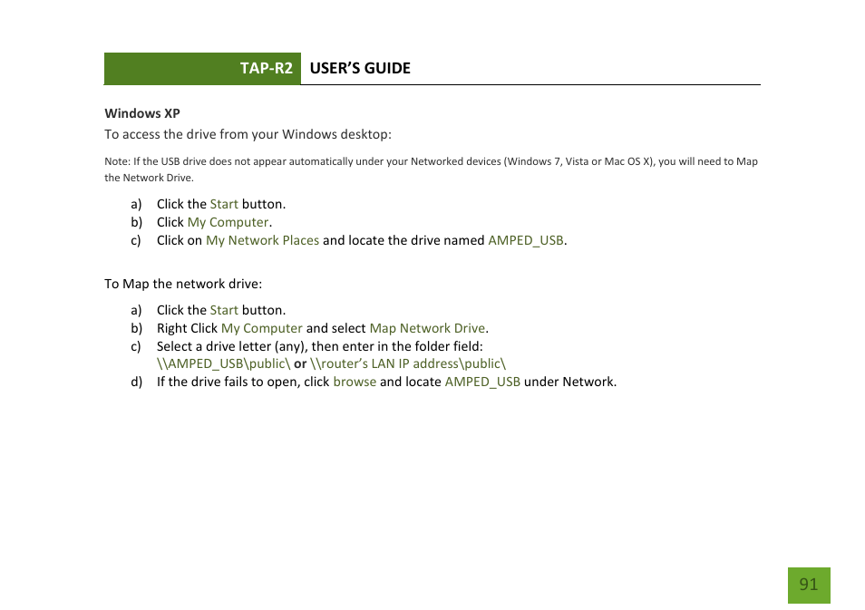 Tap-r2 user’s guide | Amped Wireless TAP-R2 - High Power Touch Screen AC750 Wi-Fi Router User Manual | Page 92 / 149