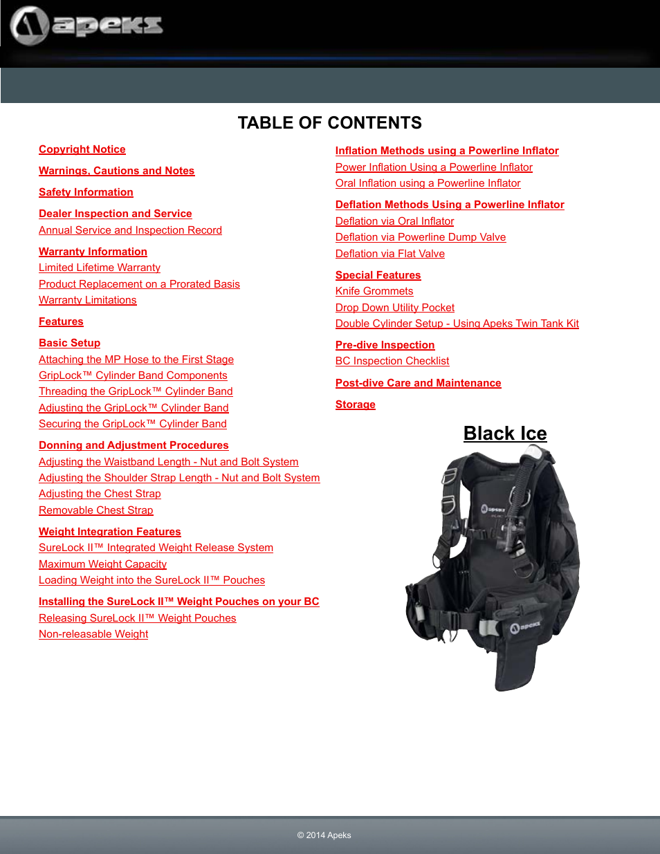 Aqua Lung Black Ice BC User Manual | 37 pages