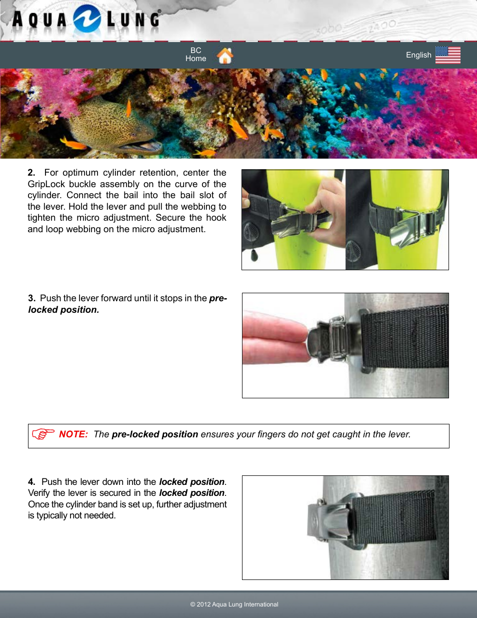 Aqua Lung Dimension i3 / Lotus i3 BC User Manual | Page 17 / 41