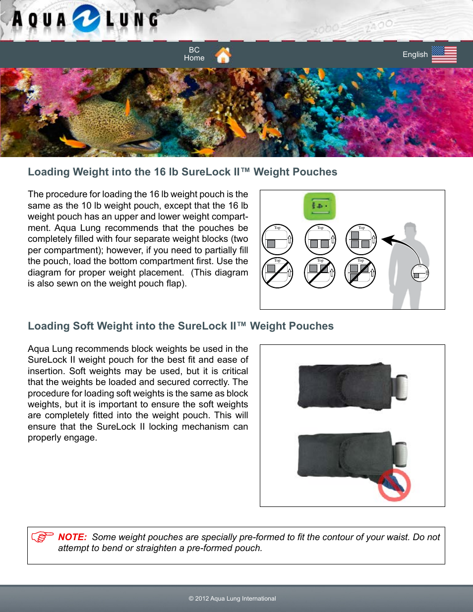 Aqua Lung Dimension i3 / Lotus i3 BC User Manual | Page 25 / 41