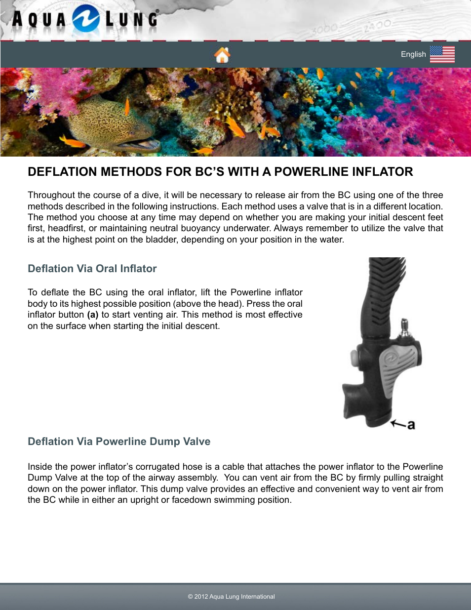 Aqua Lung Pearl BC User Manual | Page 28 / 34