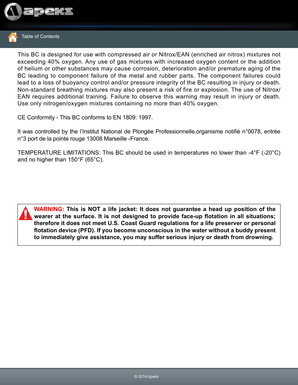 Aqua Lung WTX-D Buoyancy System User Manual | Page 4 / 42