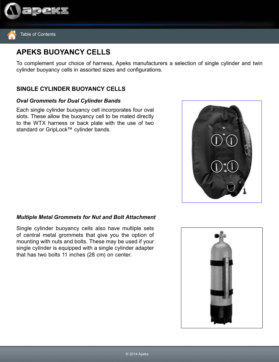 Apeks buoyancy cells | Aqua Lung WTX Buoyancy System User Manual | Page 13 / 42