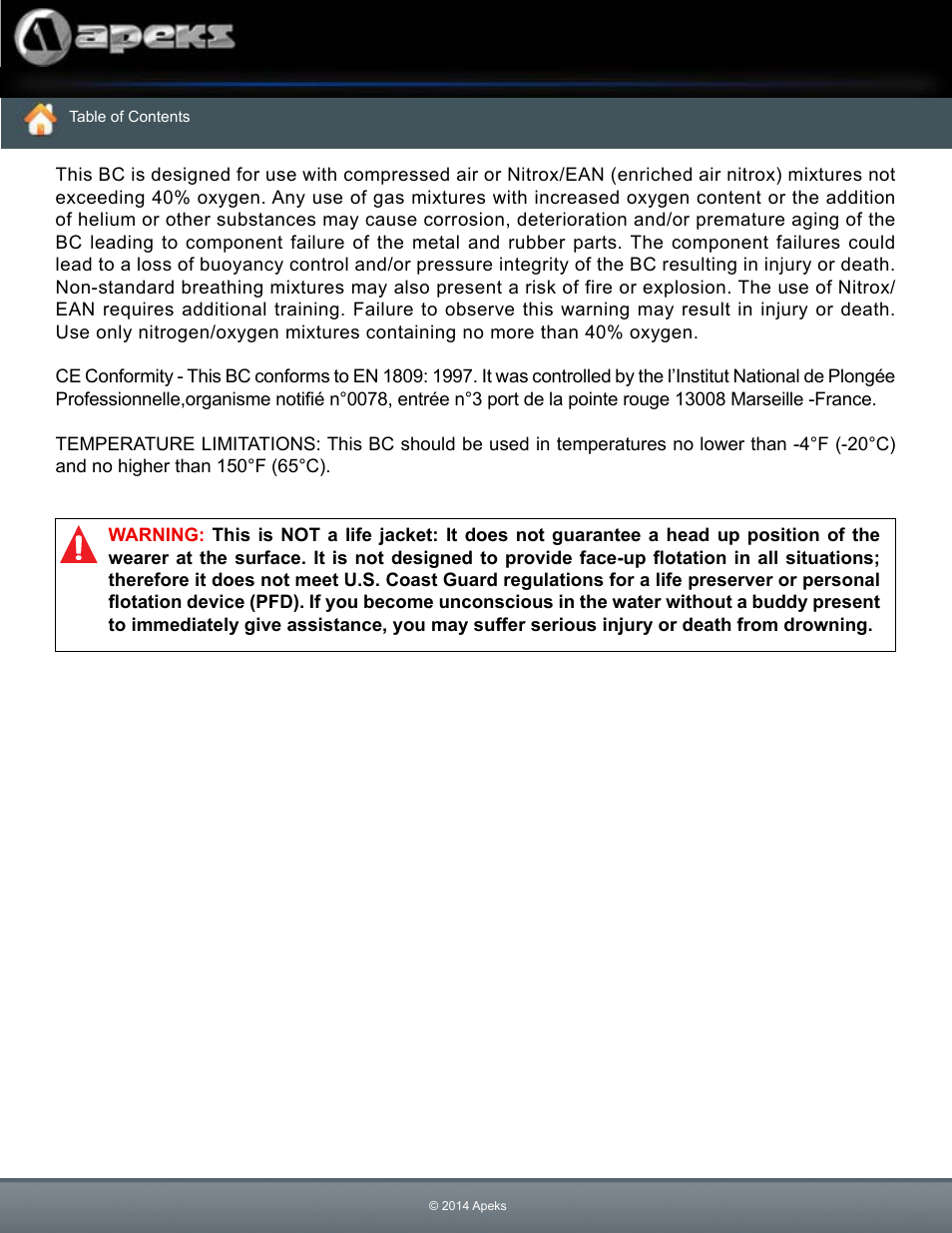 Aqua Lung WTX Buoyancy System User Manual | Page 4 / 42