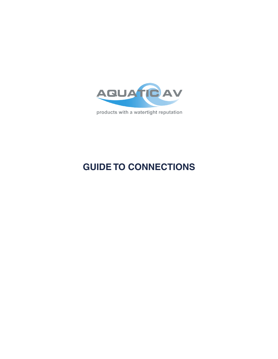 Aquatic AV Harness Speaker User Manual | 8 pages