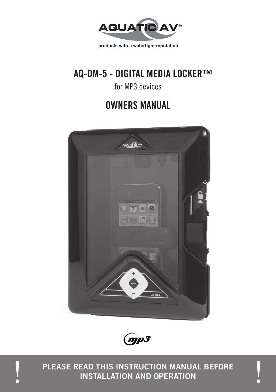 Aquatic AV AQ-DM-5 User Manual | 10 pages