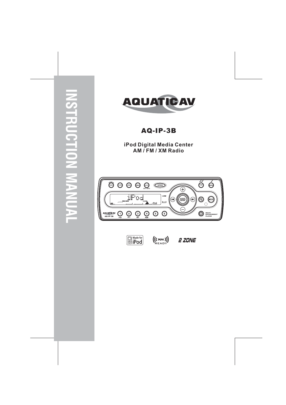 Aquatic AV AQ-IP-3B User Manual | 22 pages