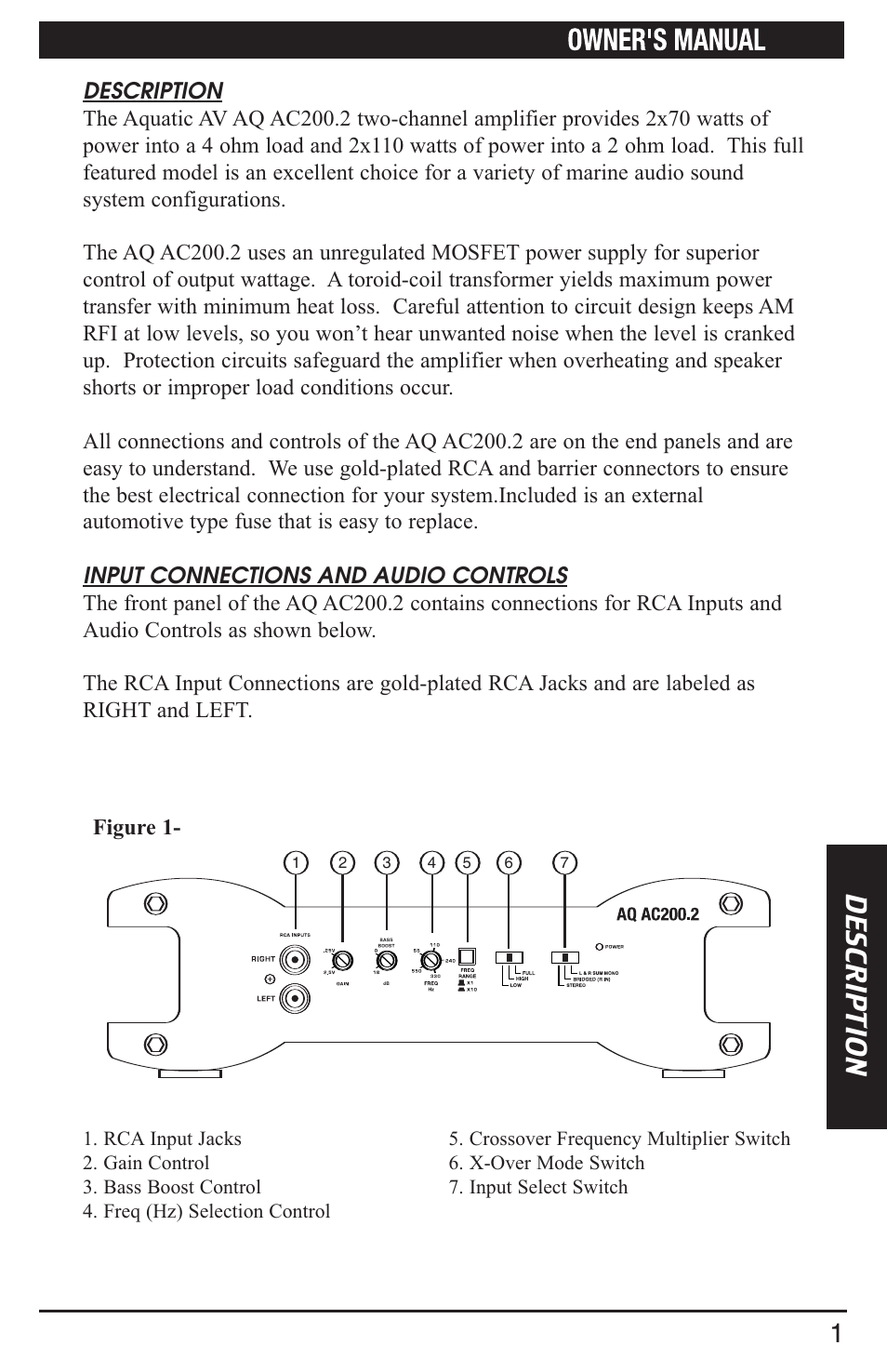Aquatic AV AQ-AC200-2 User Manual | Page 3 / 16