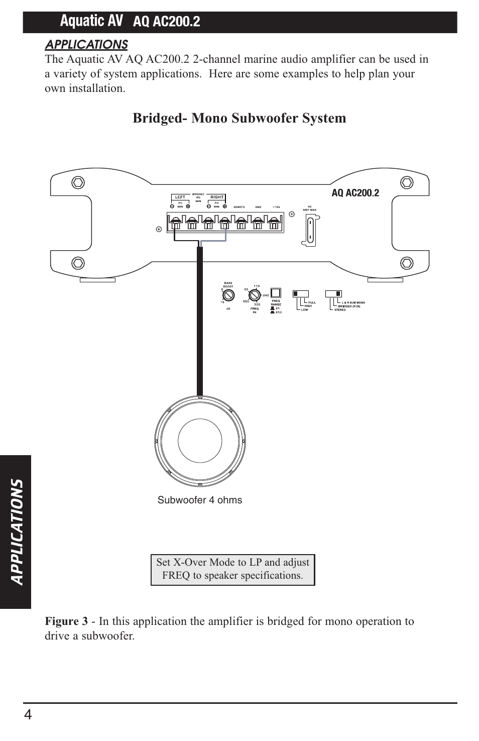 Ap p l ic a t io n s | Aquatic AV AQ-AC200-2 User Manual | Page 6 / 16