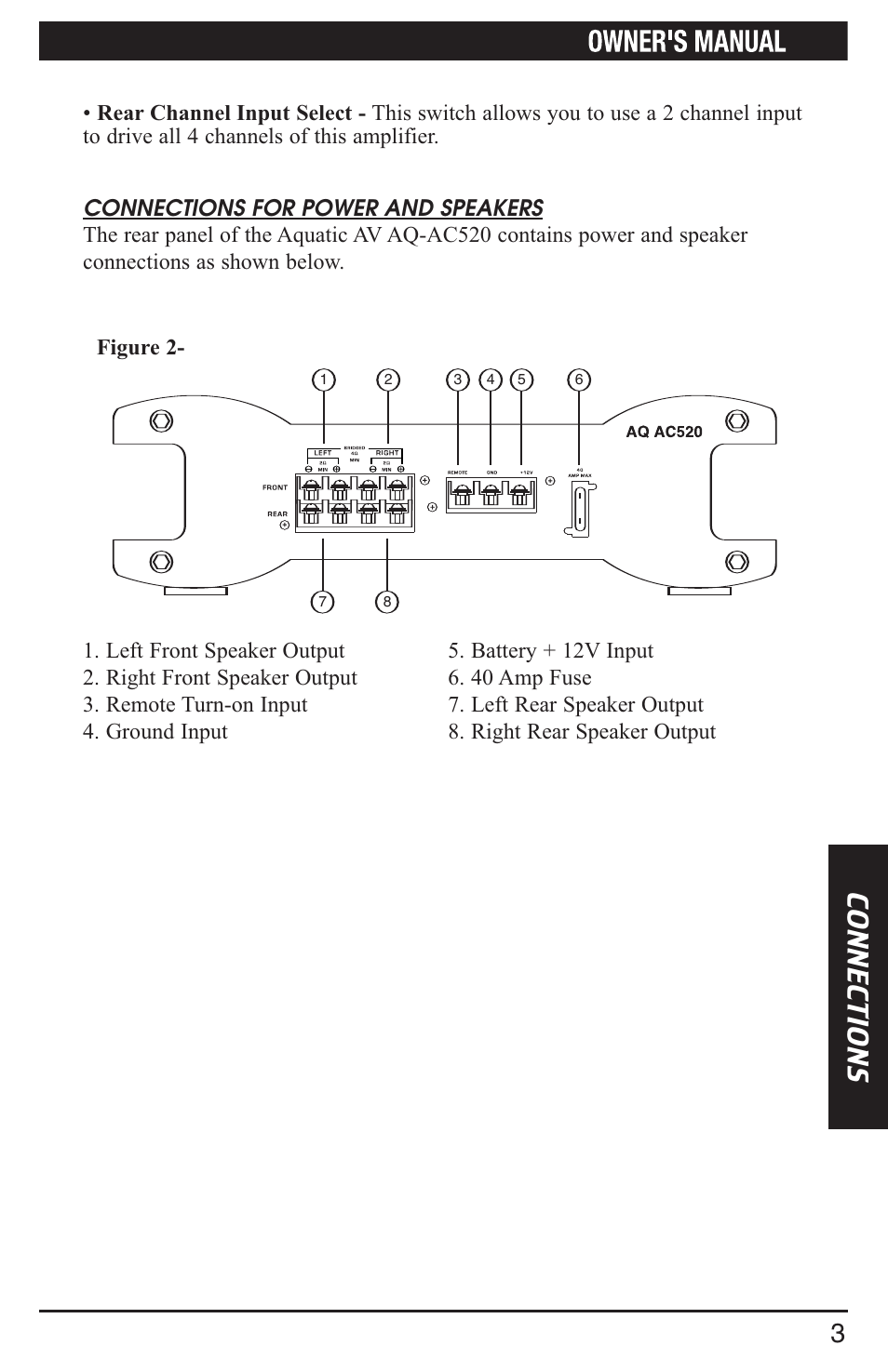 Aquatic AV AQ-AC520 User Manual | Page 5 / 16