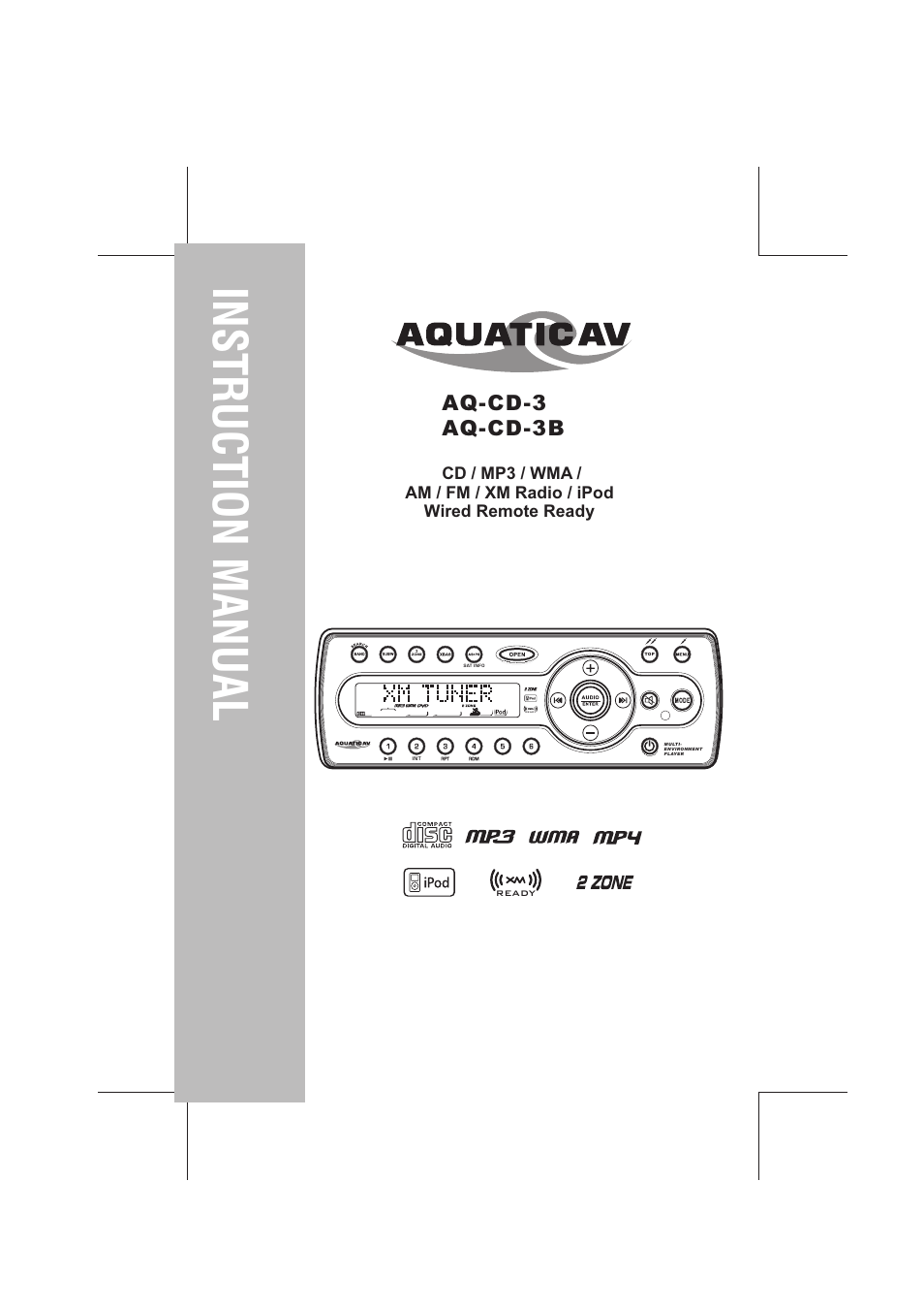 Aquatic AV AQ-CD-3 User Manual | 25 pages