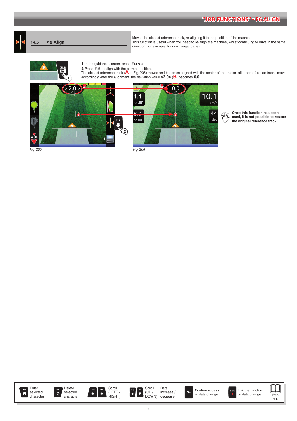 5 f6 align, Align | ARAG Navigator LT User Manual | Page 59 / 68