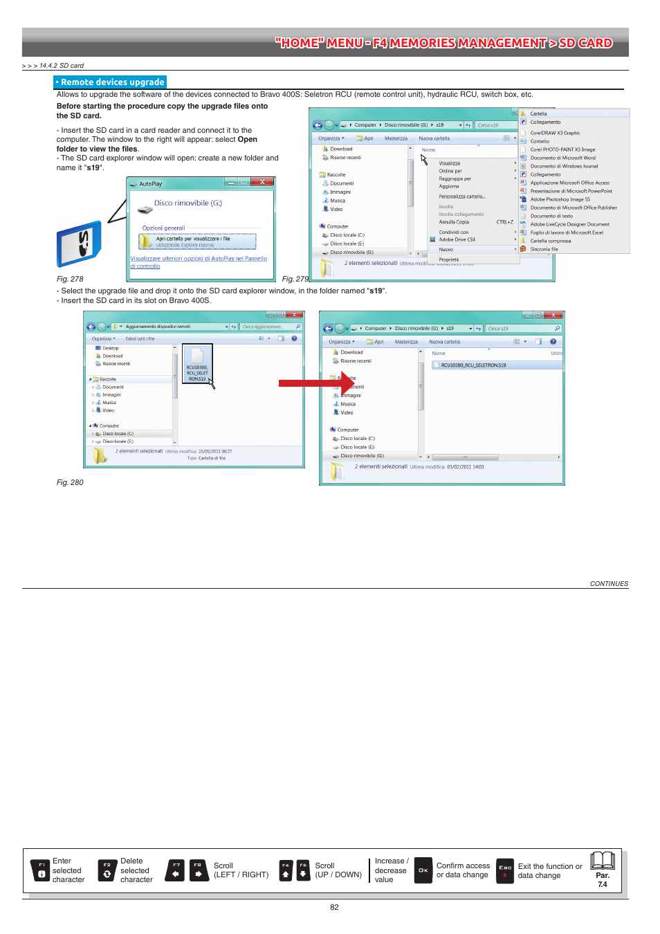 Remote devices upgrade | ARAG Bravo 400S Seletron User Manual | Page 82 / 120