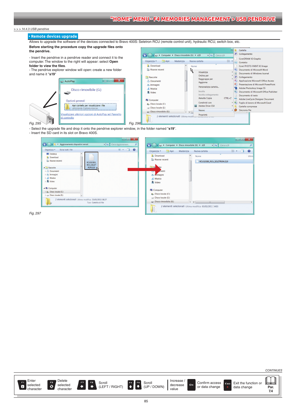 Remote devices upgrade | ARAG Bravo 400S Seletron User Manual | Page 85 / 120