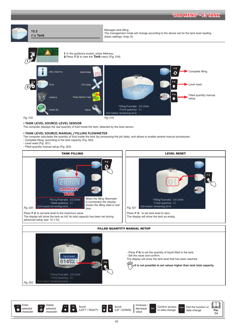 3 f3 tank, Tank | ARAG Bravo 400S Seletron User Manual | Page 93 / 120