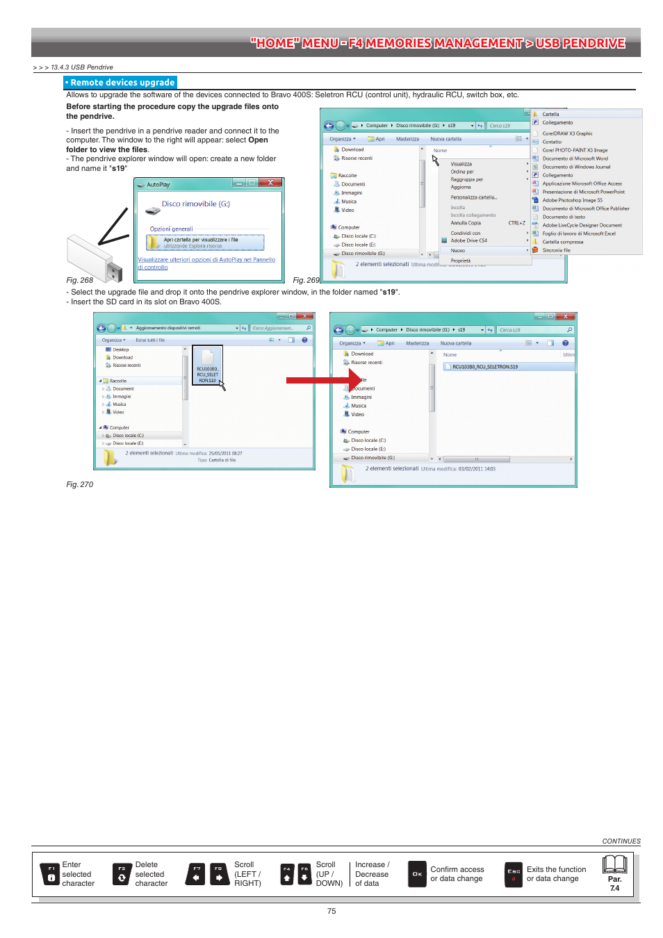 Remote devices upgrade | ARAG Bravo 400S Crop sprayer User Manual | Page 75 / 112