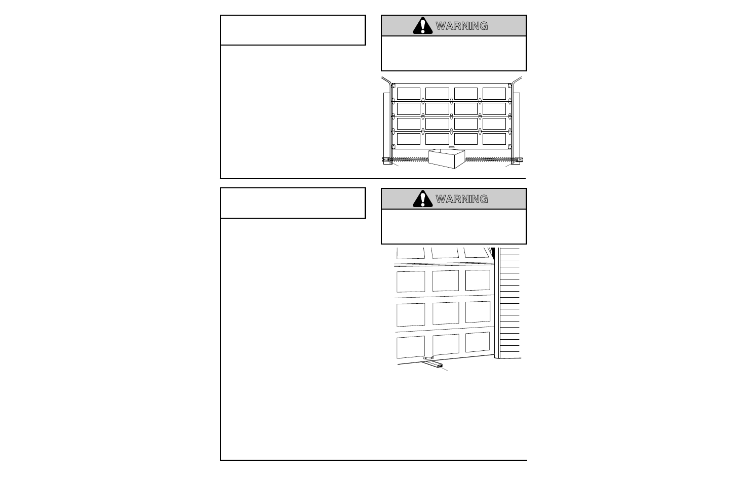 3) test the protector system, 4) test the safety reverse system, Warning | Adjustment step 4, Adjustment step 3 | Chamberlain 5100-2K User Manual | Page 30 / 40