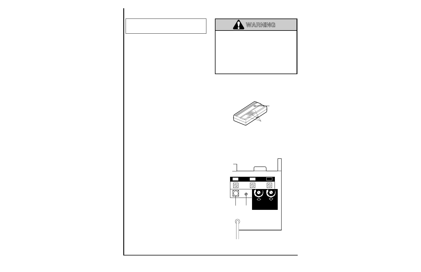 Receiver and remote control programming, Warning, Figure 1 figure 2 | Chamberlain 5100-2K User Manual | Page 33 / 40